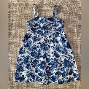 Floral Blue Kids Dress